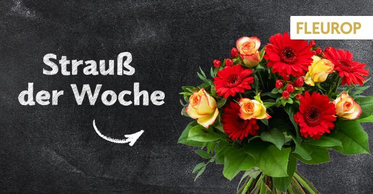 Strauß der Woche 40: Feurige Rosen