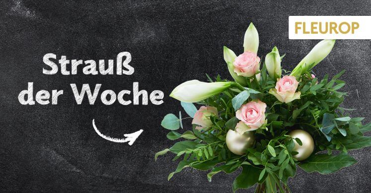 Strauß der Woche 50: Rosa und Gold