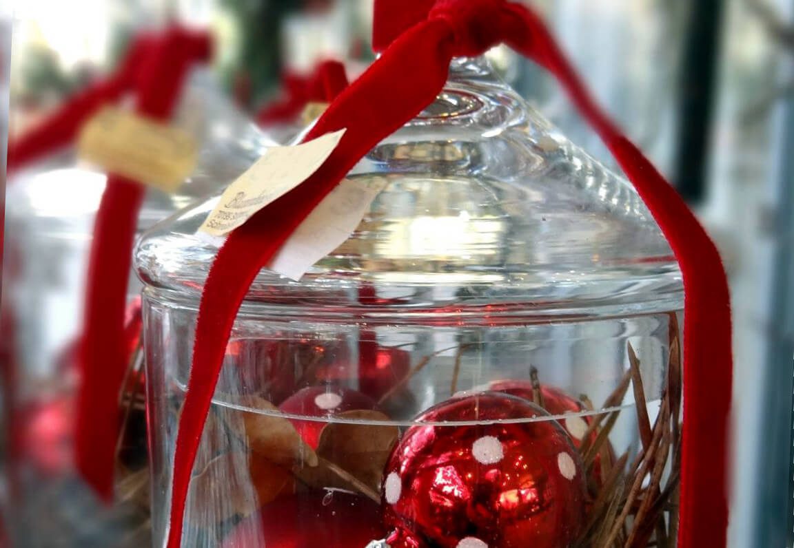 Weihnachts Glas Deko